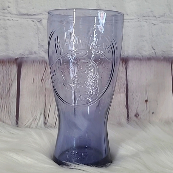 Vintage Purple Glass McDonald's Promotional Collectible Pint Glass Cup 7 Inch - Picture 2 of 11